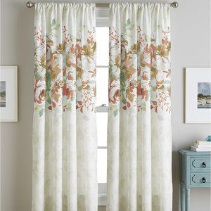 Watercolor Floral Spice Flippable Curtains